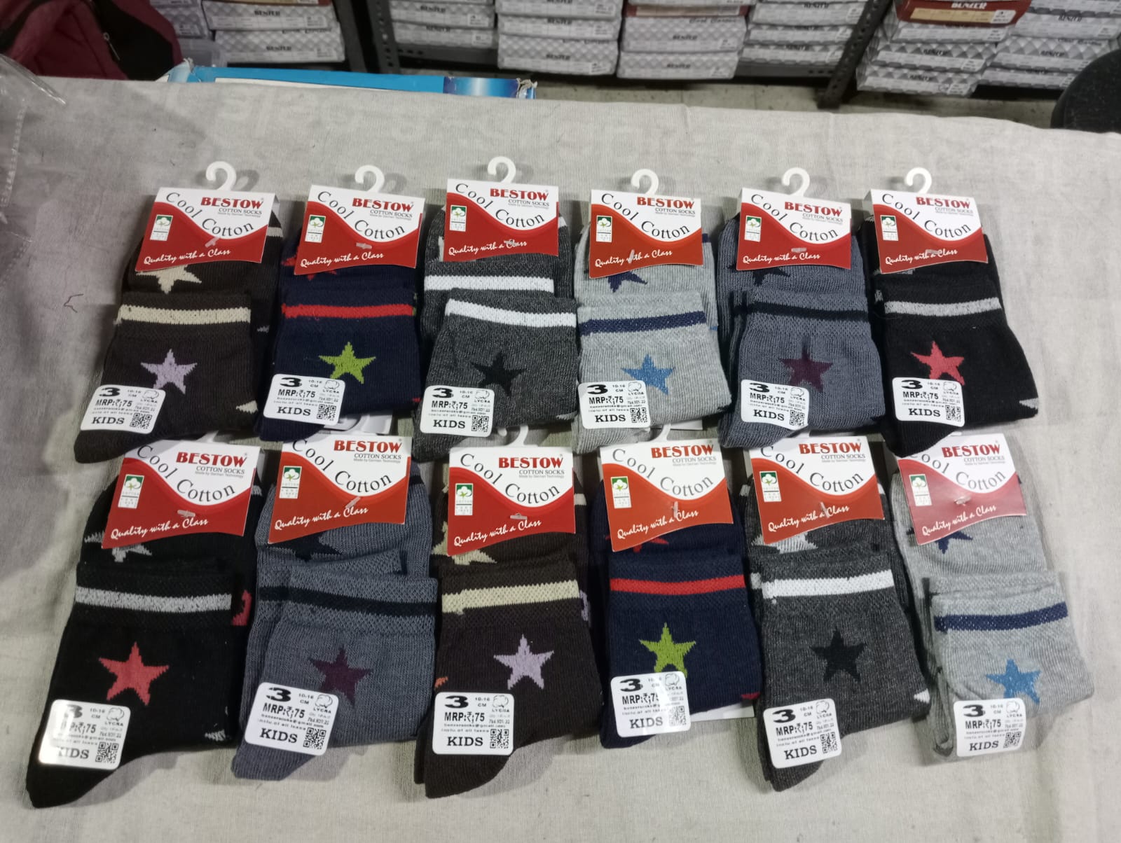 1 601 STAR KIDS SOCKS ASSOSTED 