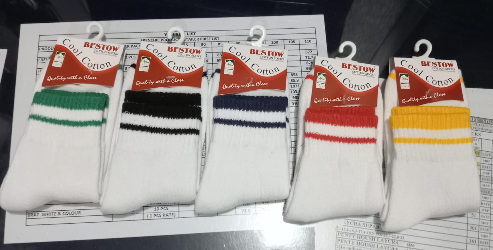 3 611 WHITE  SPORT ASSOSTED  FULL TERRY