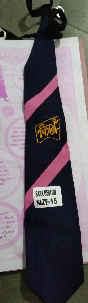 15 DORIWALI NAVY TIE PINK STRIPS(VIPRAMA) 
