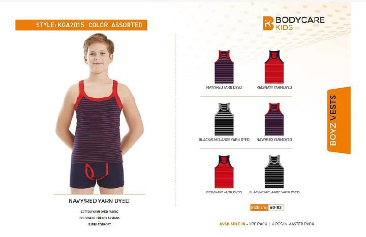 60 BOYS VESTS 2015 KGA BOYS VEST ASSORTED