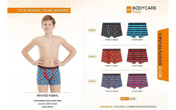 60 BOYS BRIEF 2062 KGA BOYS BRIEF ASSOTED 