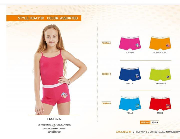 60 GIRLS  SHORTS 1181 KGA GIRLS SHORT ASSORTED 