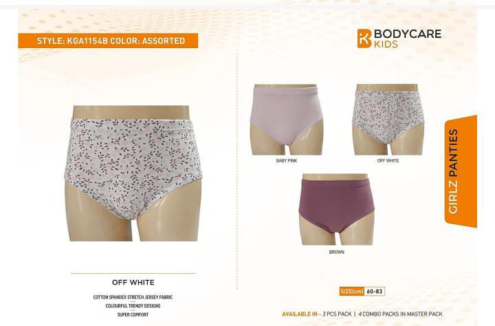 60 GIRLS BRIEFS 1154 (B) KGA GIRLS BRIEFS  ASSORTED 