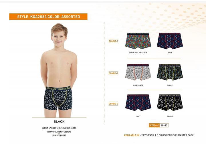 60 BOYS BRIEF 2083 KGA BOYS BRIEF ASSORTED 