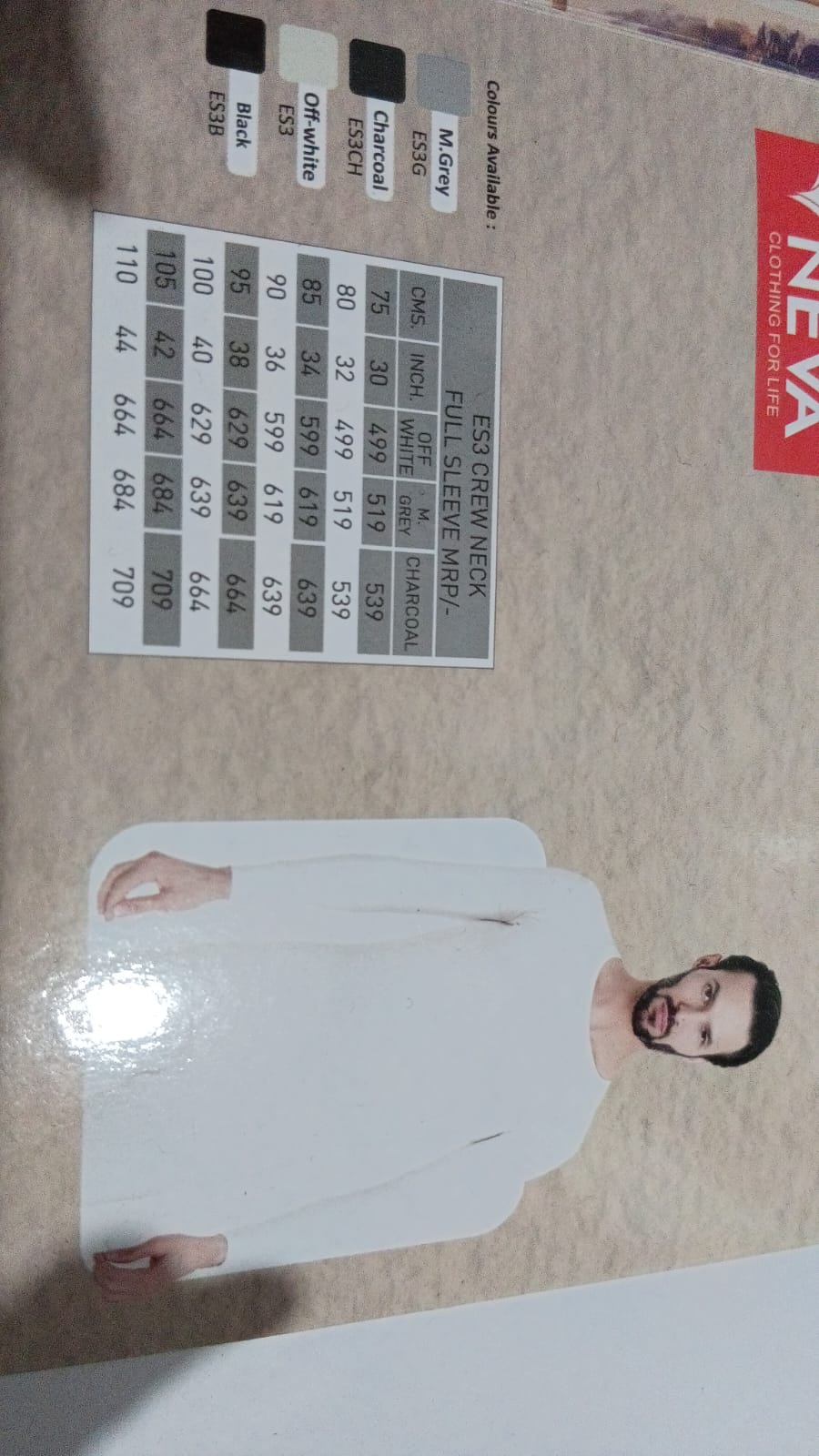 100 ES3 OFF WHITE GENTS C/N/F/S