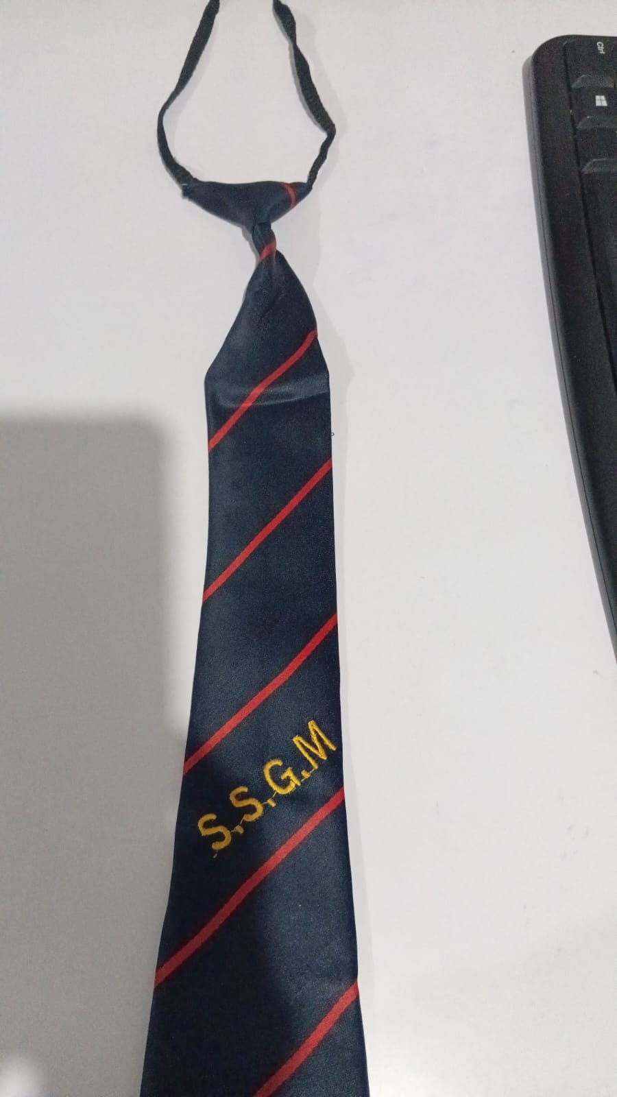 10 242 215 NAVY TIE WITH EMBROIDERY 