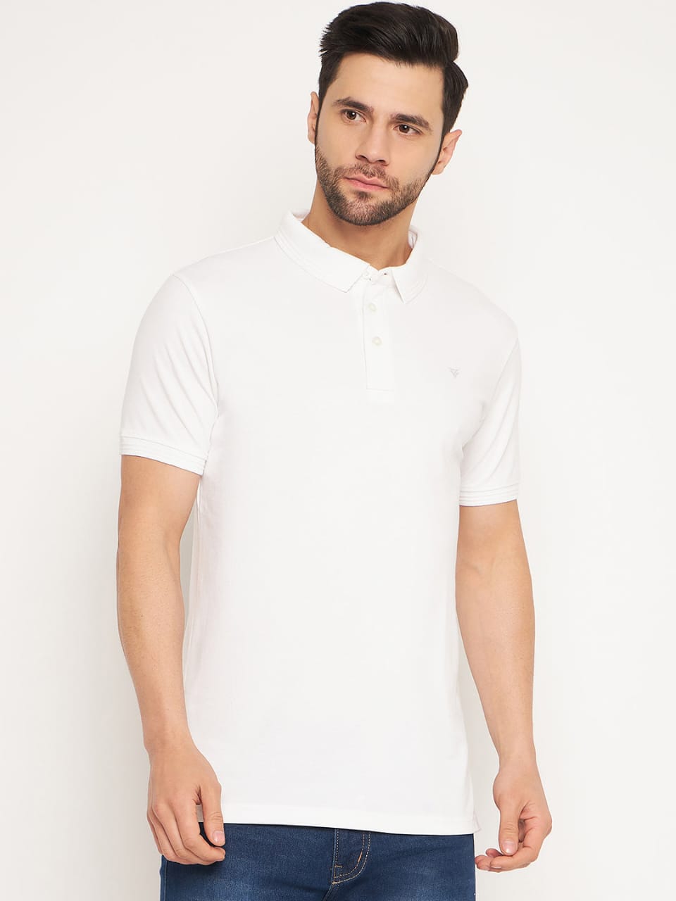 L TMF 2002 COLLAR T-SHIRT White