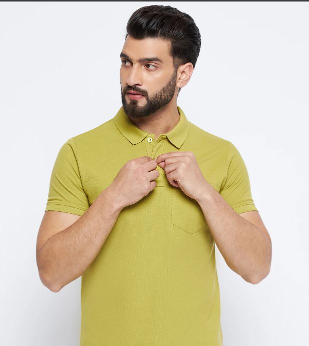 M TMF 2002 COLLAR T-SHIRT LIME