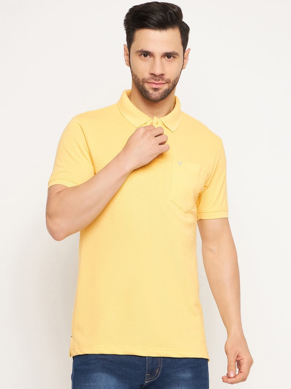 M TMF 2002 COLLAR T-SHIRT LEMON