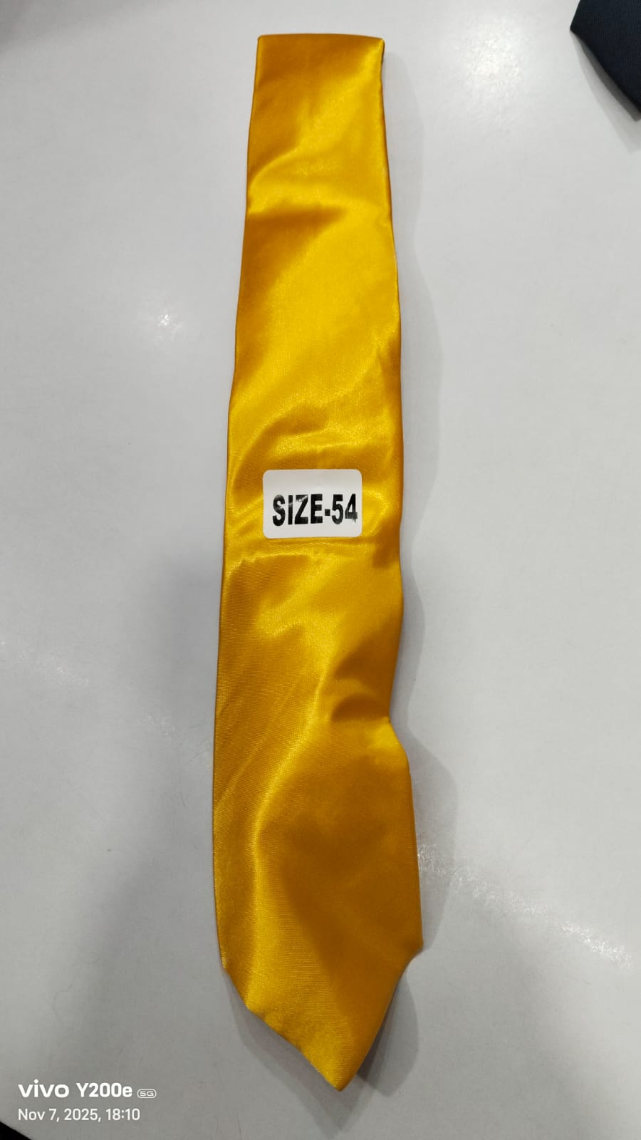 56 213 YELLOW LONG TIE