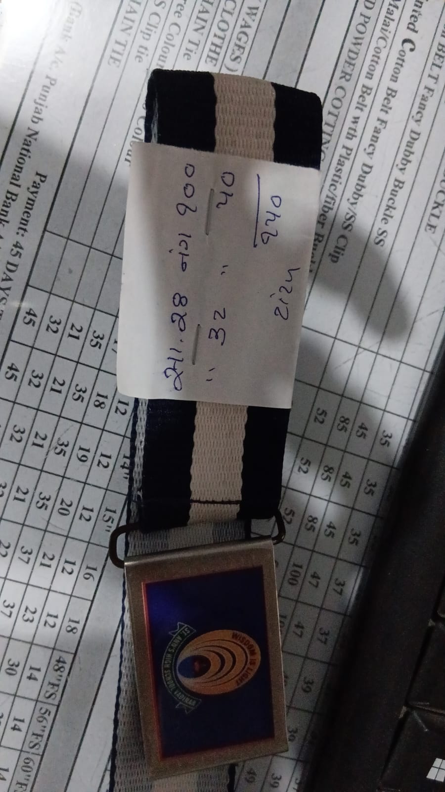 28 2222 11 NAVY/WHITE (WISDOM IS LIGHT) 