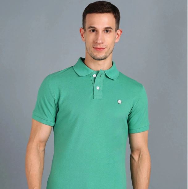 3XL TMF 2007 COLLAR T-SHIRT GREEN MIX